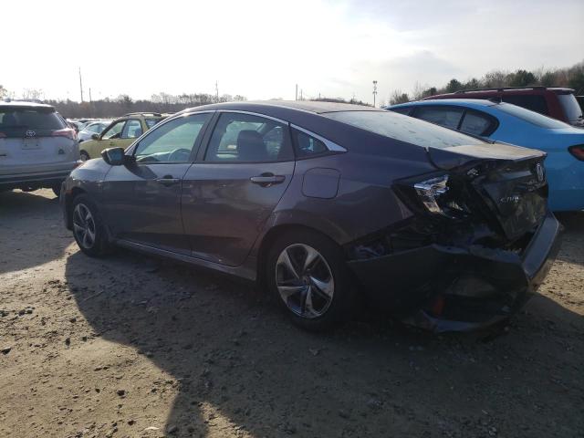 2HGFC2F66KH557696 - 2019 HONDA CIVIC LX GRAY photo 2