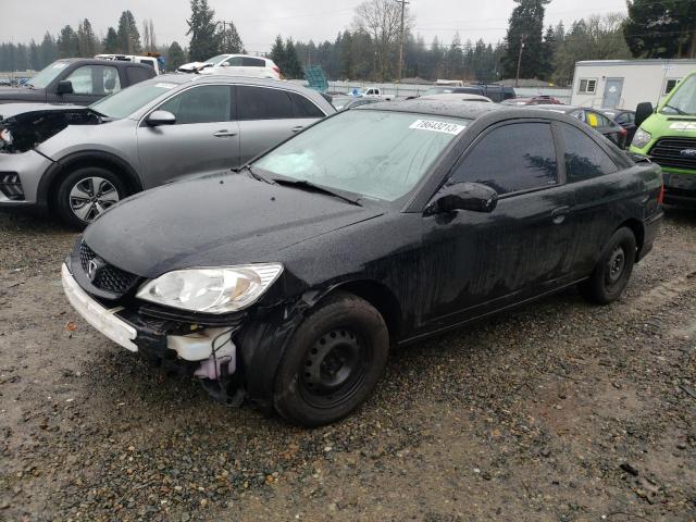 1HGEM22134L040574 - 2004 HONDA CIVIC DX VP BLACK photo 1