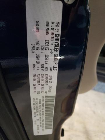 2C4RC1BG9FR553291 - 2015 CHRYSLER TOWN & COU TOURING BLUE photo 12