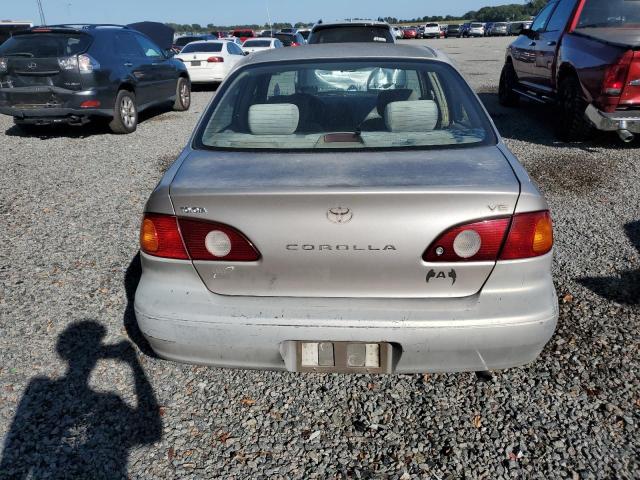 1NXBR12E4XZ287693 - 1999 TOYOTA COROLLA VE SILVER photo 6