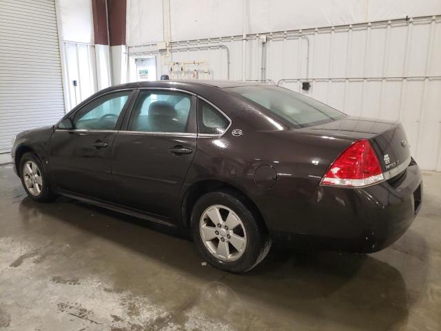 2G1WT57K491258702 - 2009 CHEVROLET IMPALA 1LT BROWN photo 2