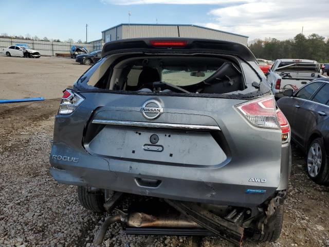 5N1AT2MK9EC799510 - 2014 NISSAN ROGUE S GRAY photo 6