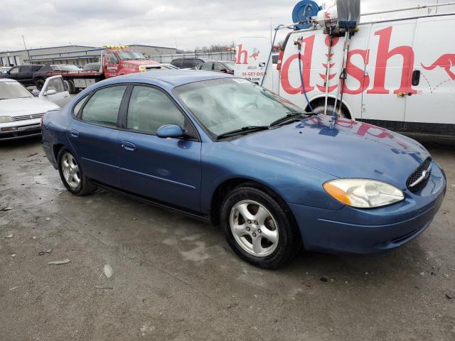 1FAFP55U02G133923 - 2002 FORD TAURUS SES BLUE photo 4