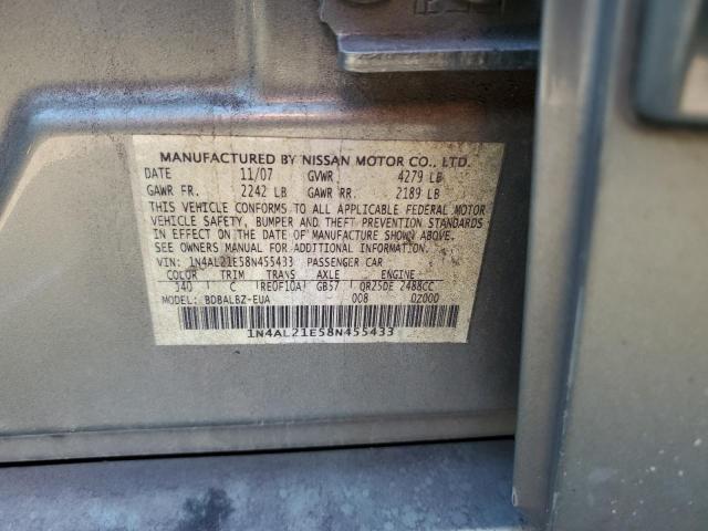 1N4AL21E58N455433 - 2008 NISSAN ALTIMA 2.5 TEAL photo 13