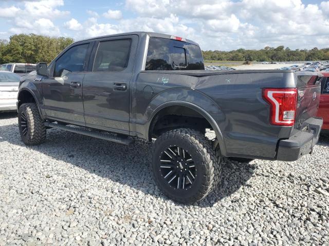 1FTEW1EF1HFC49133 - 2017 FORD F150 SUPERCREW GRAY photo 2