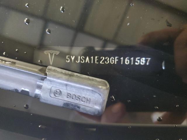 5YJSA1E23GF161587 - 2016 TESLA MODEL S თეთრი ფოტო 12