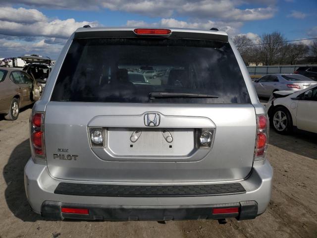 5FNYF28486B025226 - 2006 HONDA PILOT EX SILVER photo 6