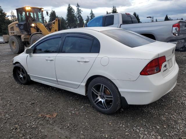 1HGFA16508L018459 - 2008 HONDA CIVIC LX WHITE photo 2