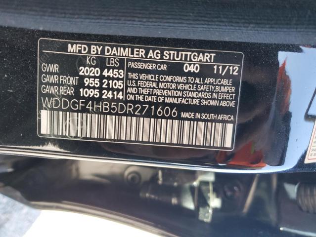 WDDGF4HB5DR271606 - 2013 MERCEDES-BENZ C 250 BLACK photo 12