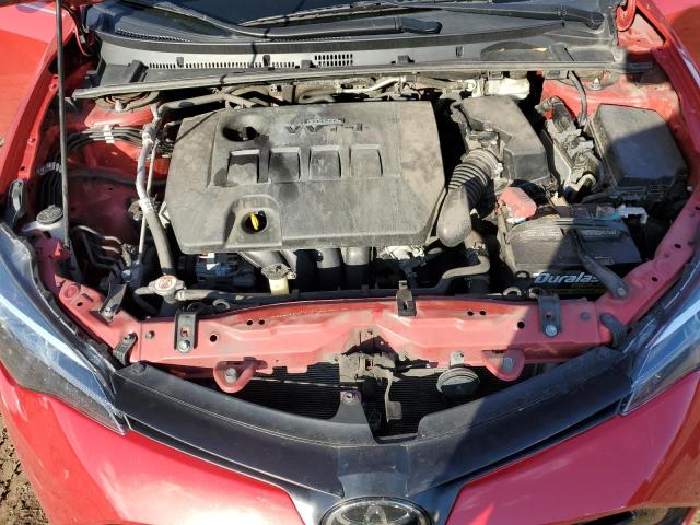 5YFBURHE5KP943768 - 2019 TOYOTA COROLLA L RED photo 11