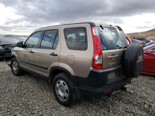 JHLRD68545C003569 - 2005 HONDA CR-V LX GOLD photo 2