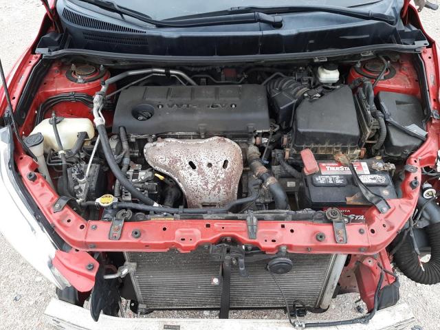 2T1KE4EE6AC036840 - 2010 TOYOTA COROLLA MA S RED photo 11