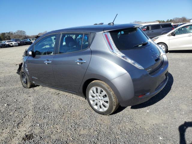 1N4AZ0CP5FC327560 - 2015 NISSAN LEAF S GRAY photo 2