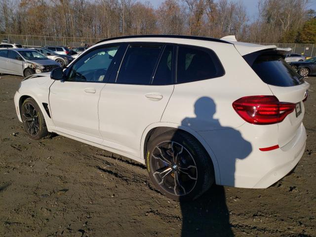 5YMTS0C08M9F94268 - 2021 BMW X3 M COMPETITION WHITE photo 2