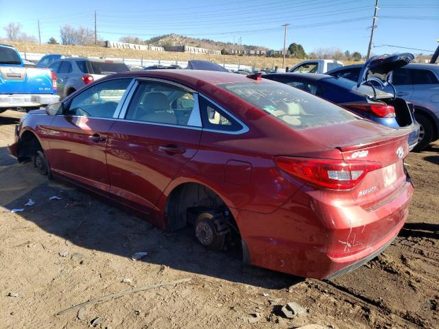 5NPE24AF1FH220253 - 2015 HYUNDAI SONATA SE RED photo 2