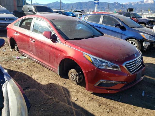 5NPE24AF1FH220253 - 2015 HYUNDAI SONATA SE RED photo 4