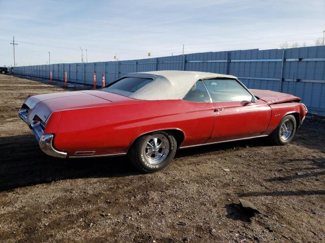 4N67H2X133307 - 1972 BUICK LESABRE CU RED photo 3