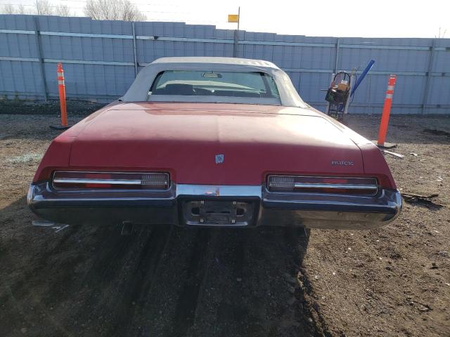 4N67H2X133307 - 1972 BUICK LESABRE CU RED photo 6