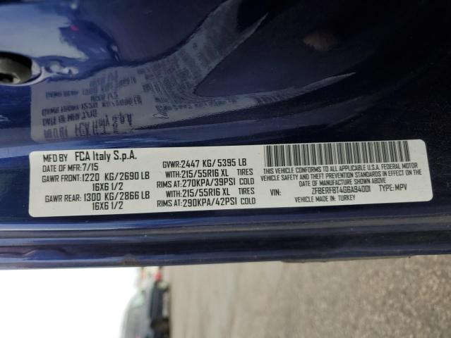 ZFBERFBT4G6A94001 - 2016 RAM PROMASTER SLT Կապույտ լուսանկար 13