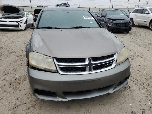 1C3CDZAB5CN237326 - 2012 DODGE AVENGER SE GRAY photo 5