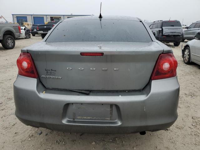 1C3CDZAB5CN237326 - 2012 DODGE AVENGER SE GRAY photo 6