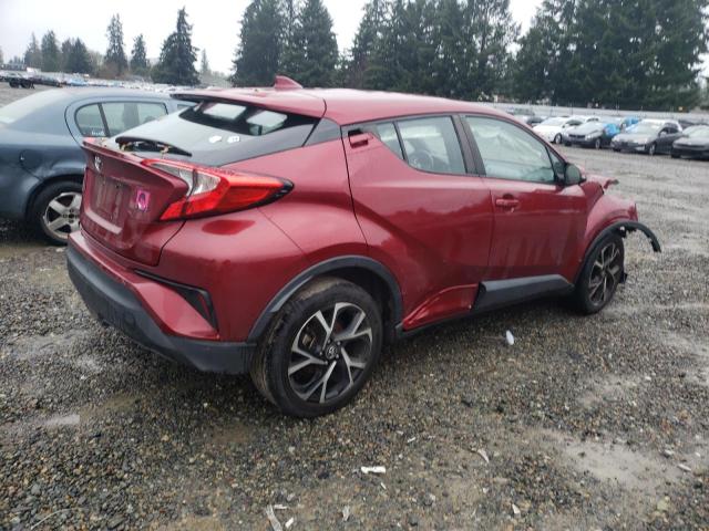 NMTKHMBX0JR036321 - 2018 TOYOTA C-HR XLE MAROON photo 3