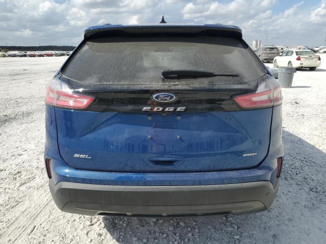 2FMPK4J97NBA83490 - 2022 FORD EDGE SEL BLUE photo 6