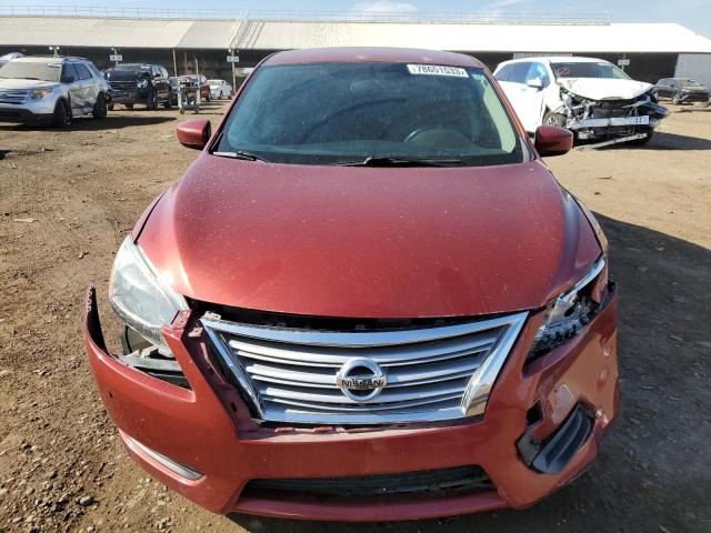 3N1AB7AP9FY288850 - 2015 NISSAN SENTRA S RED photo 5