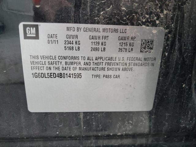 1G6DL5ED4B0141595 - 2011 CADILLAC CTS PERFORMANCE COLLECTION Черный фото 12