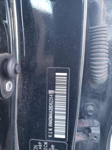 KNADM4A38D6231458 - 2013 KIA RIO LX BLACK photo 12