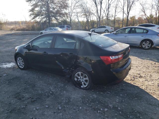KNADM4A38D6231458 - 2013 KIA RIO LX BLACK photo 2