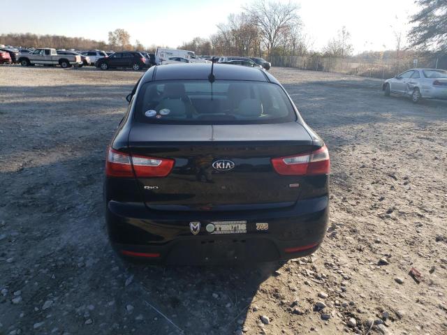KNADM4A38D6231458 - 2013 KIA RIO LX BLACK photo 6