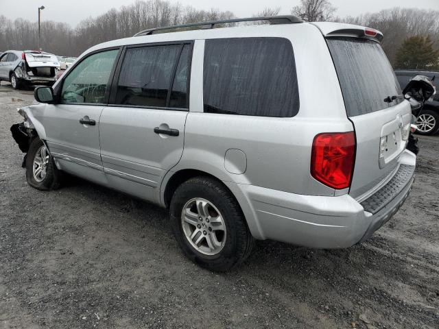 5FNYF18685B019923 - 2005 HONDA PILOT EXL SILVER photo 2