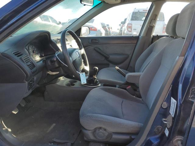 1HGES25721L070960 - 2001 HONDA CIVIC EX BLUE photo 7