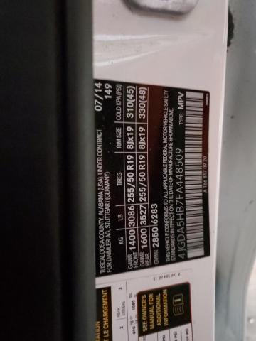 4JGDA5HB7FA448509 - 2015 MERCEDES-BENZ ML 350 4MATIC WHITE photo 13