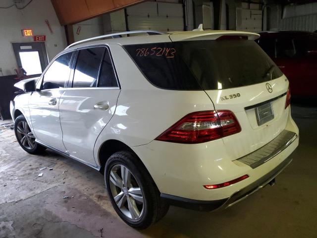 4JGDA5HB7FA448509 - 2015 MERCEDES-BENZ ML 350 4MATIC WHITE photo 2