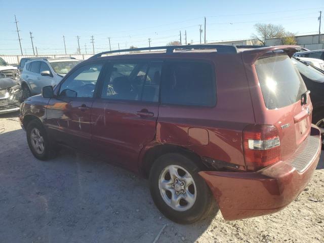 JTEGD21A960137609 - 2006 TOYOTA HIGHLANDER RED photo 2