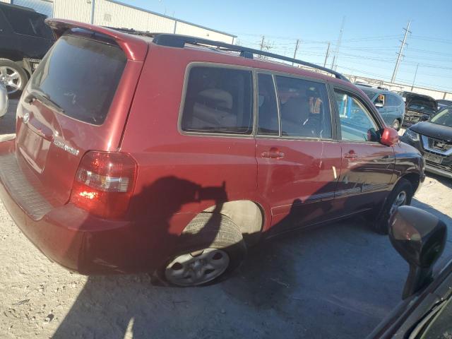 JTEGD21A960137609 - 2006 TOYOTA HIGHLANDER RED photo 3