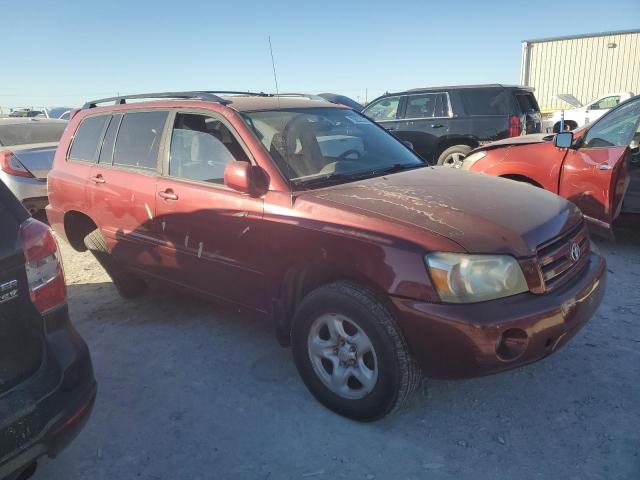 JTEGD21A960137609 - 2006 TOYOTA HIGHLANDER RED photo 4