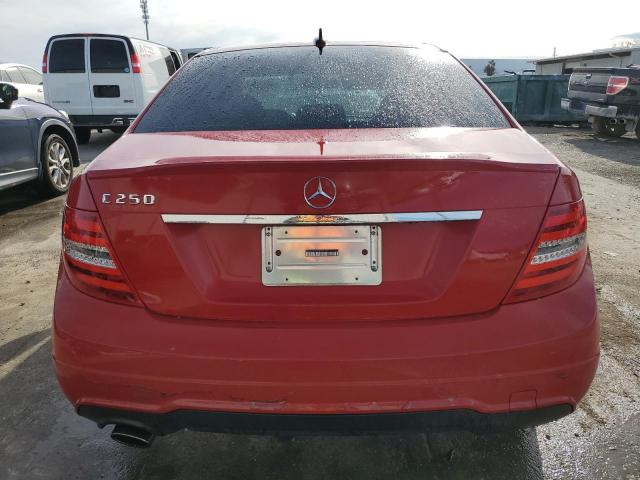 WDDGF4HB1DR253040 - 2013 MERCEDES-BENZ C 250 RED photo 6