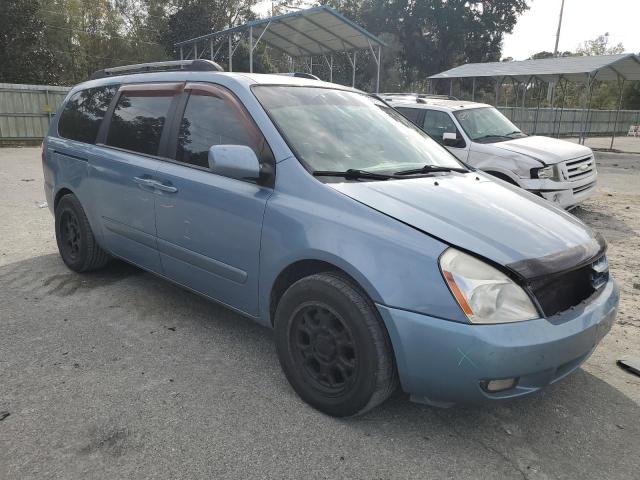 KNDMB233X96278220 - 2009 KIA SEDONA EX BLUE photo 4