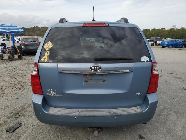 KNDMB233X96278220 - 2009 KIA SEDONA EX BLUE photo 6