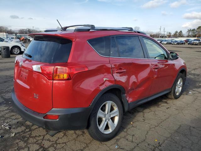 JTMRFREV4DD038439 - 2013 TOYOTA RAV4 XLE RED photo 3