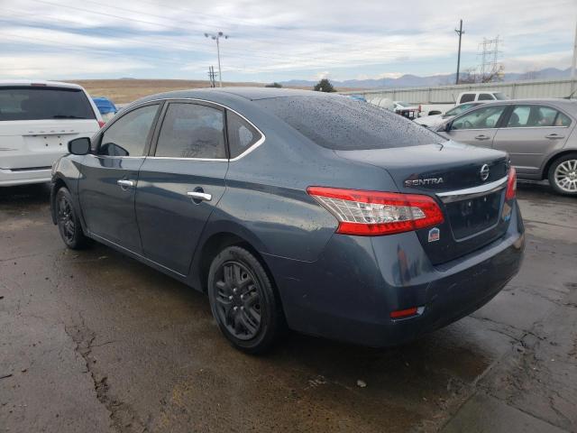 1N4AB7AP4DN907903 - 2013 NISSAN SENTRA S BLUE photo 2