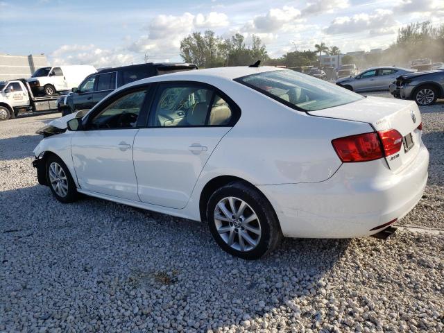 3VWDZ7AJ6BM017227 - 2011 VOLKSWAGEN JETTA SE WHITE photo 2