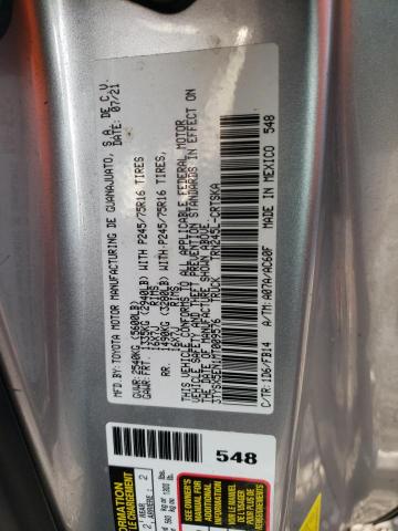 3TYSX5EN1MT009576 - 2021 TOYOTA TACOMA ACCESS CAB Күміс фото 12