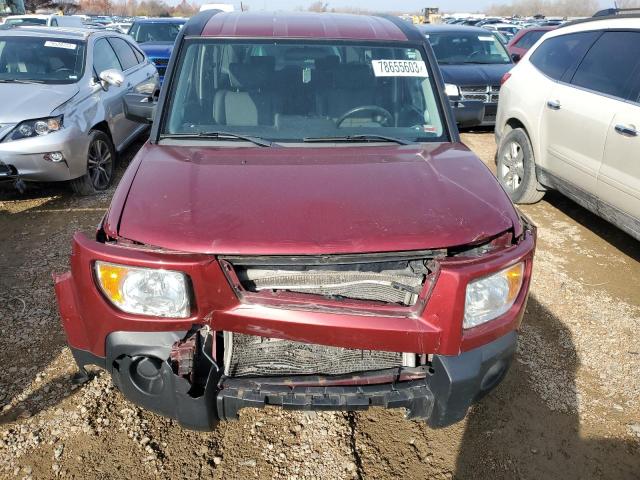 5J6YH28716L015875 - 2006 HONDA ELEMENT EX BURGUNDY photo 5