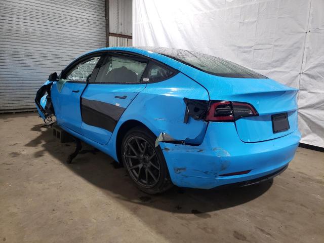 5YJ3E1EA6PF438636 - 2023 TESLA MODEL 3 BLUE photo 2