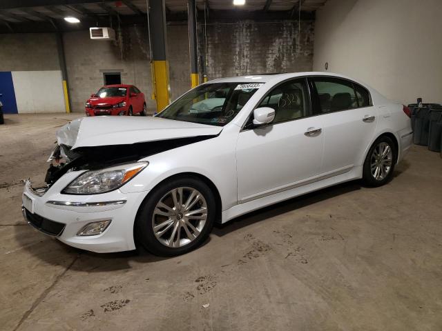 KMHGC4DDXEU263294 - 2014 HYUNDAI GENESIS 3.8L WHITE photo 1