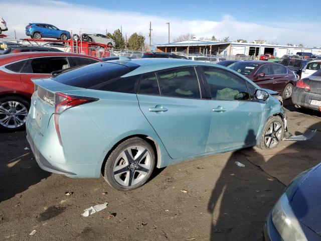 JTDKARFU7H3048867 - 2017 TOYOTA PRIUS BLUE photo 3